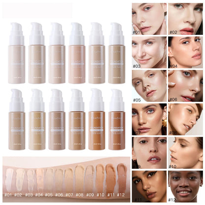 Liquid Foundation Concealer – Waterproof, Sweat-Resistant Professional Makeup Cosmetics