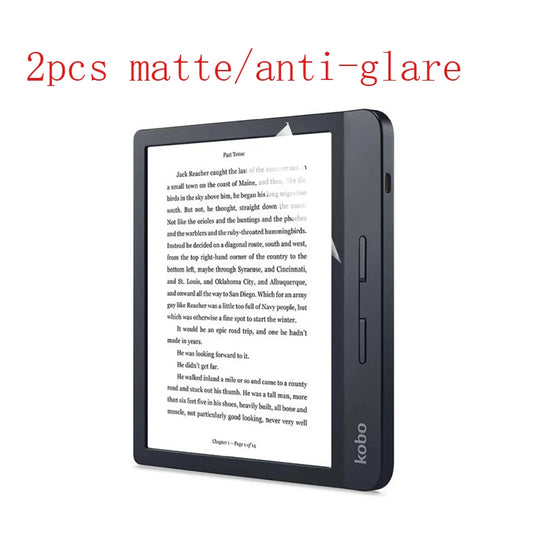 Matte Anti-Glare Screen Protector for Kobo Libra Colour 2024 – Soft Film, 2-Pack