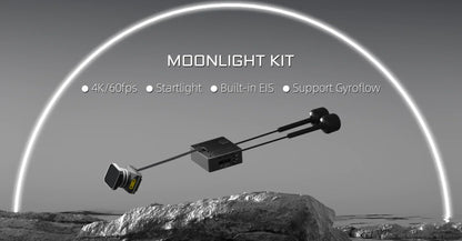 Walksnail Moonlight Kit 4K/60FPS Starlight Camera, 160° FOV, Built-in EIS, Gyroflow Support, Dual Antennas, 2-6S for RC FPV Drones