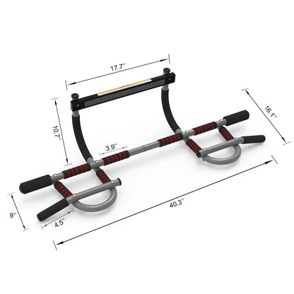 LeikeFitness Pull-Up Bar AB7010 — Adjustable Portable Door Frame Bar for Upper Body Home Workouts