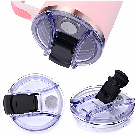 Leak-Proof Lid for 40oz Tumbler – Spill-Proof Replacement Cover for Stanley Cup Accessory