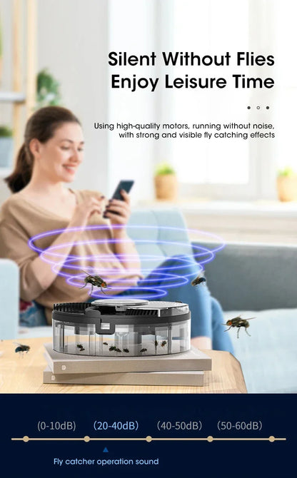 USB Electric Fly Trap — Automatic Insect Catcher & Pest Control Device for Flies