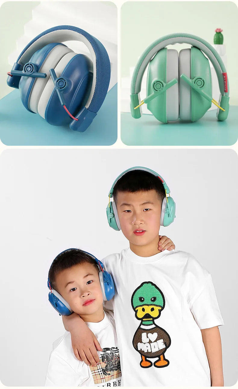 Kids Noise-Cancelling Earmuffs – Soundproof Headphones for Aircraft, Learning & Drums