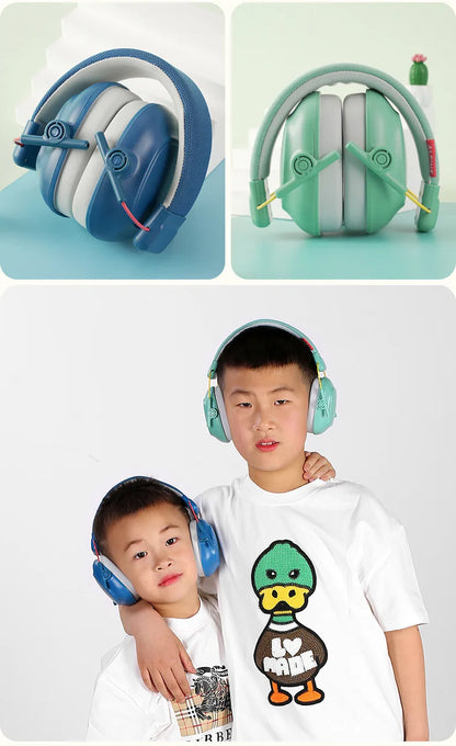 Kids Noise-Cancelling Earmuffs – Soundproof Headphones for Aircraft, Learning & Drums