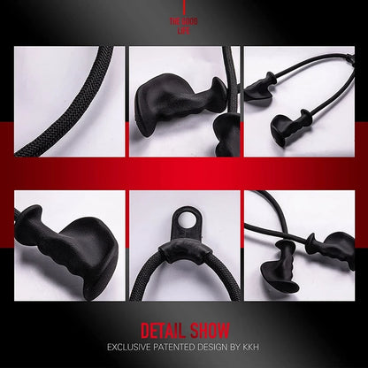 Fitness Biceps & Triceps Rope Pull-Down Grip Handles – Muscle Gym Pulley Cable Attachment for Back Workouts