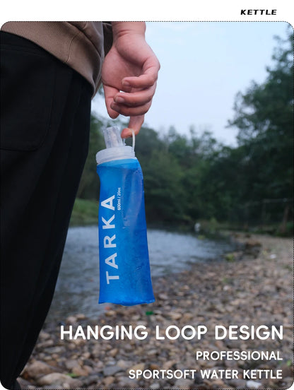 TARKA Collapsible Silicone Water Bottle — Lightweight Gel Kettle for Camping, Hiking, Running & Travel
