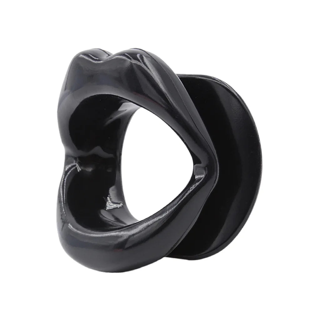 Silicone Lips O-Ring Gag – Oral Fixation Open Mouth BDSM Bondage Restraint for Couples, Adult Sex Toy