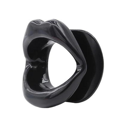 Silicone Lips O-Ring Gag – Oral Fixation Open Mouth BDSM Bondage Restraint for Couples, Adult Sex Toy