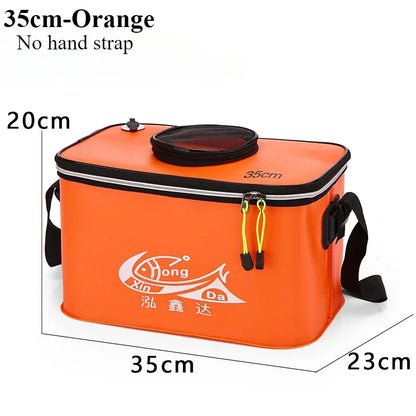 Folding EVA Live Fish Bucket – Thickened Portable Water Tank for Outdoor Fishing and Accessories