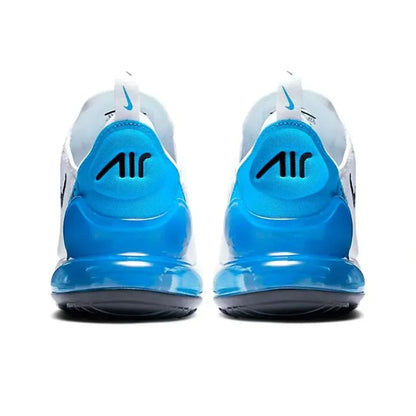 Nike Air Max 270 Running Shoes – Mesh, Shock Absorption, Non-Slip, Abrasion Resistant, Unisex Black & White Low Top