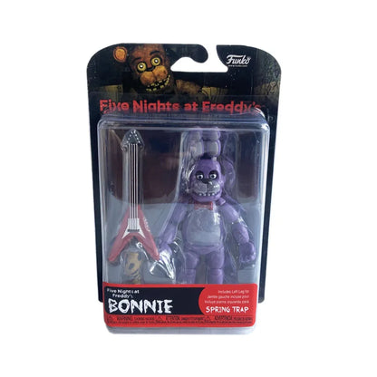 14CM FNAF Action Figures — Movable Nightmare Freddy, Bonnie, Foxy, Chica PVC Collectible Toys with Blacklight Effect