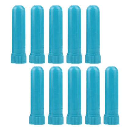 50/80/100 Sets Empty Nasal Inhaler Tubes – Portable Black & White Plastic Inhalers with Cotton Wicks for Essential Oils