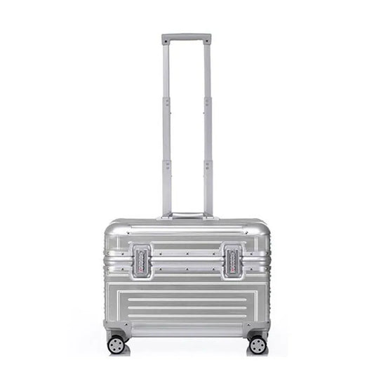Carrylove 18" Aluminum Camera Trolley Suitcase — Spinner Pilot Luggage Bag for Photography, Rolling Wheels