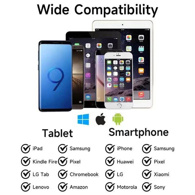 Universal Stylus Pen – For Tablets and Mobile Phones | Touch Pen Compatible with Android, iOS, Windows, iPad, and Apple Pencil