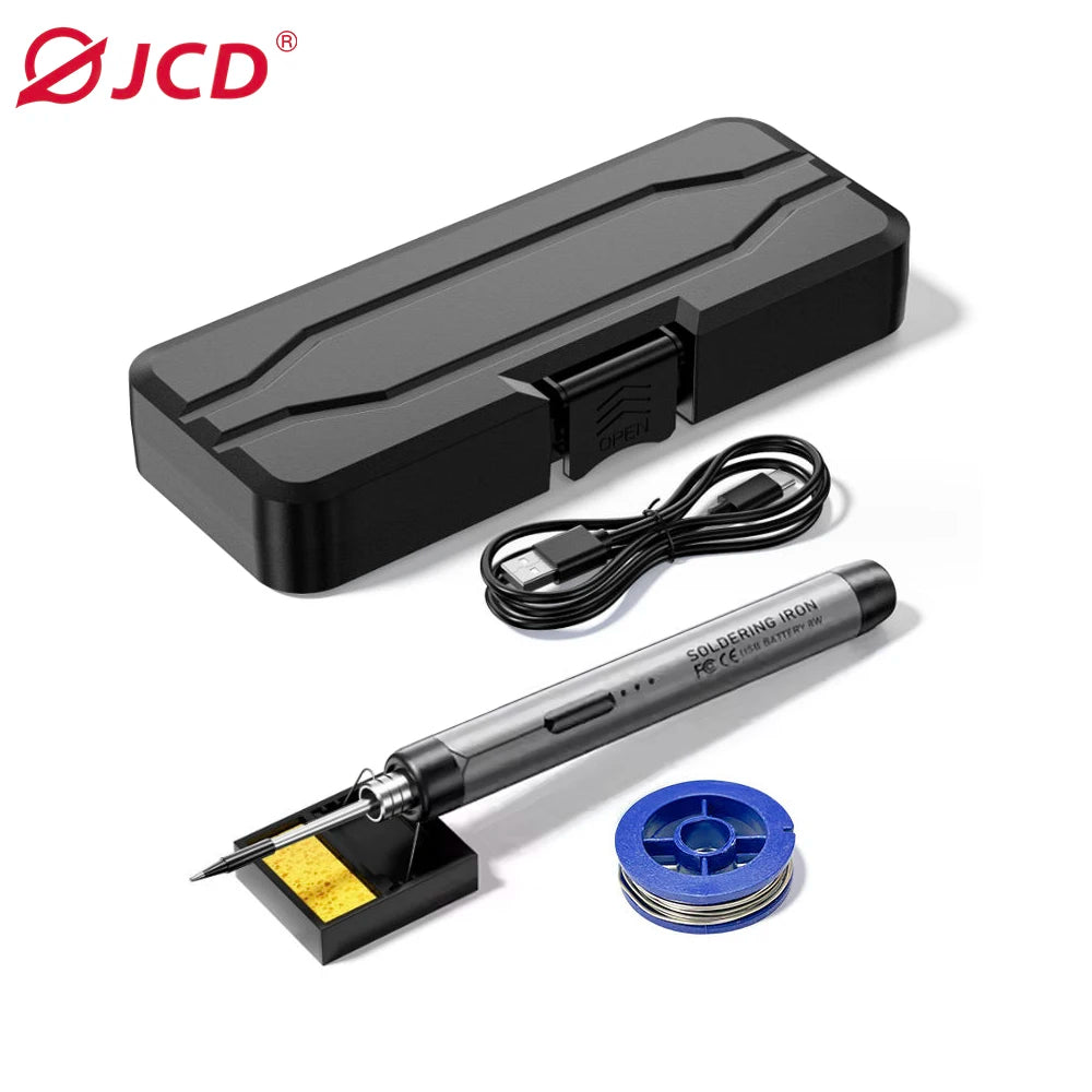 Multifunctional USB Electric Soldering Iron Kit – Adjustable 300–450℃ Digital Welding Tool Set