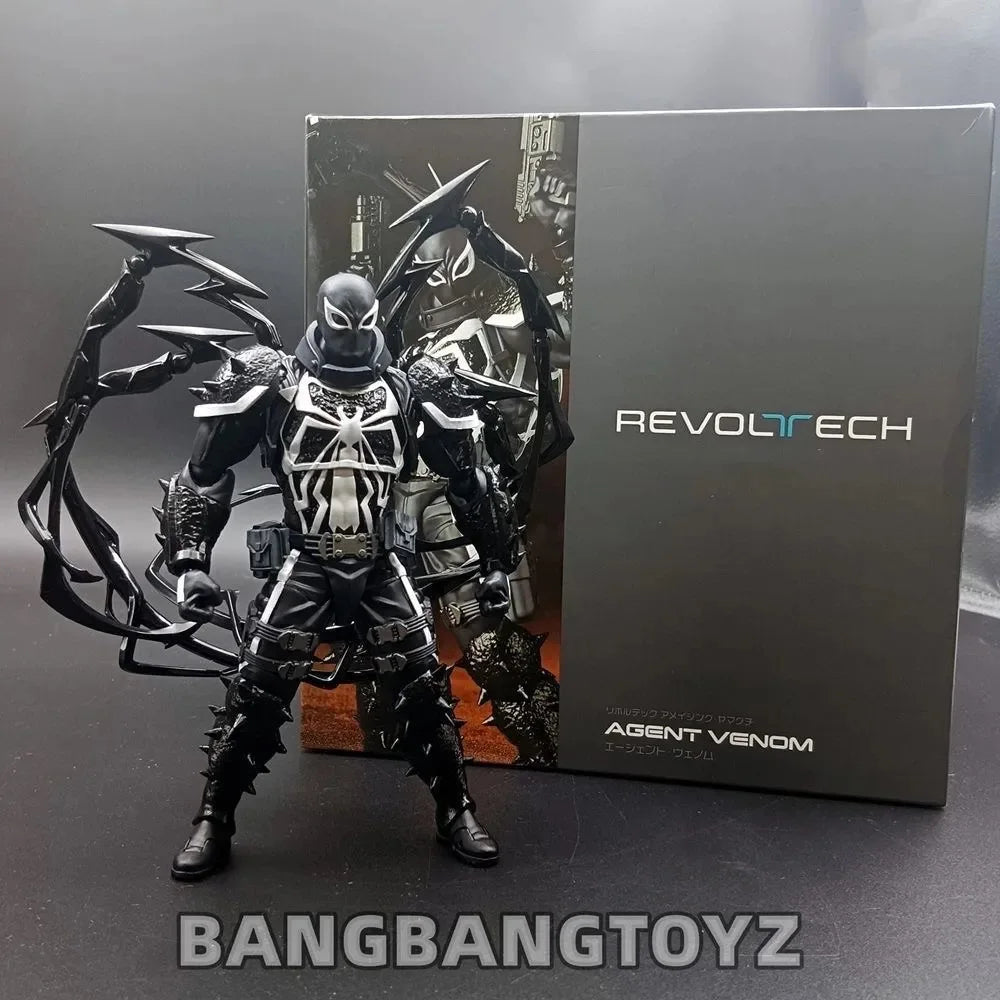 Venom Revoltech Amazing Yamaguchi Agent Venom Figure - Eugene Thompson Anime Model for Collection & Gifts