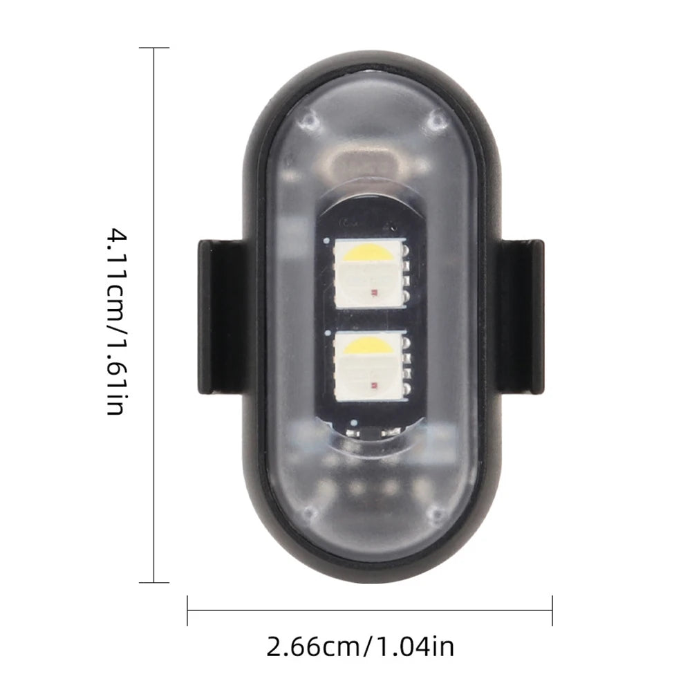 Wireless RGB LED Strobe Lights – Warning & Position Lights for Aircraft, Helicopters, and Motorcycles
