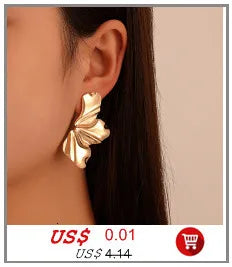 Exaggerated Chunky Metal Wire Choker Necklace – Gold Punk Collar, Wide Smooth Chain, Steampunk Jewelry for Women