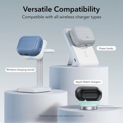 ESR AirPods Pro 2 Case with Lanyard – MagSafe Compatible Cover for AirPods Pro (2023/2022/2019) with USB-C/Lightning Cable