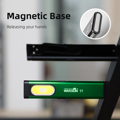 Warsun T7 LED Keychain Flashlight – 650Lm Mini Portable Torch with Magnet