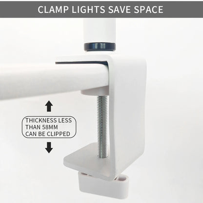 Andoer HD-M3X Desktop LED Video Light: Half-Moon Fill Light 3000K-6000K with C-Clamp | Ideal for Beauty Salon, Makeup, Live Streaming