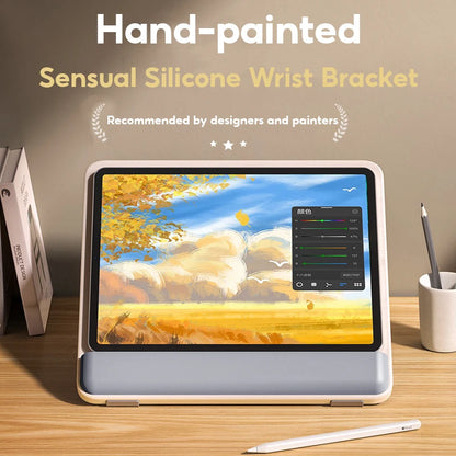 MoZhao iPad Painting Stand: Wooden Desktop Tablet Hand-Painted Board - 12.9 Inch Learning Support Holder Computer Stands