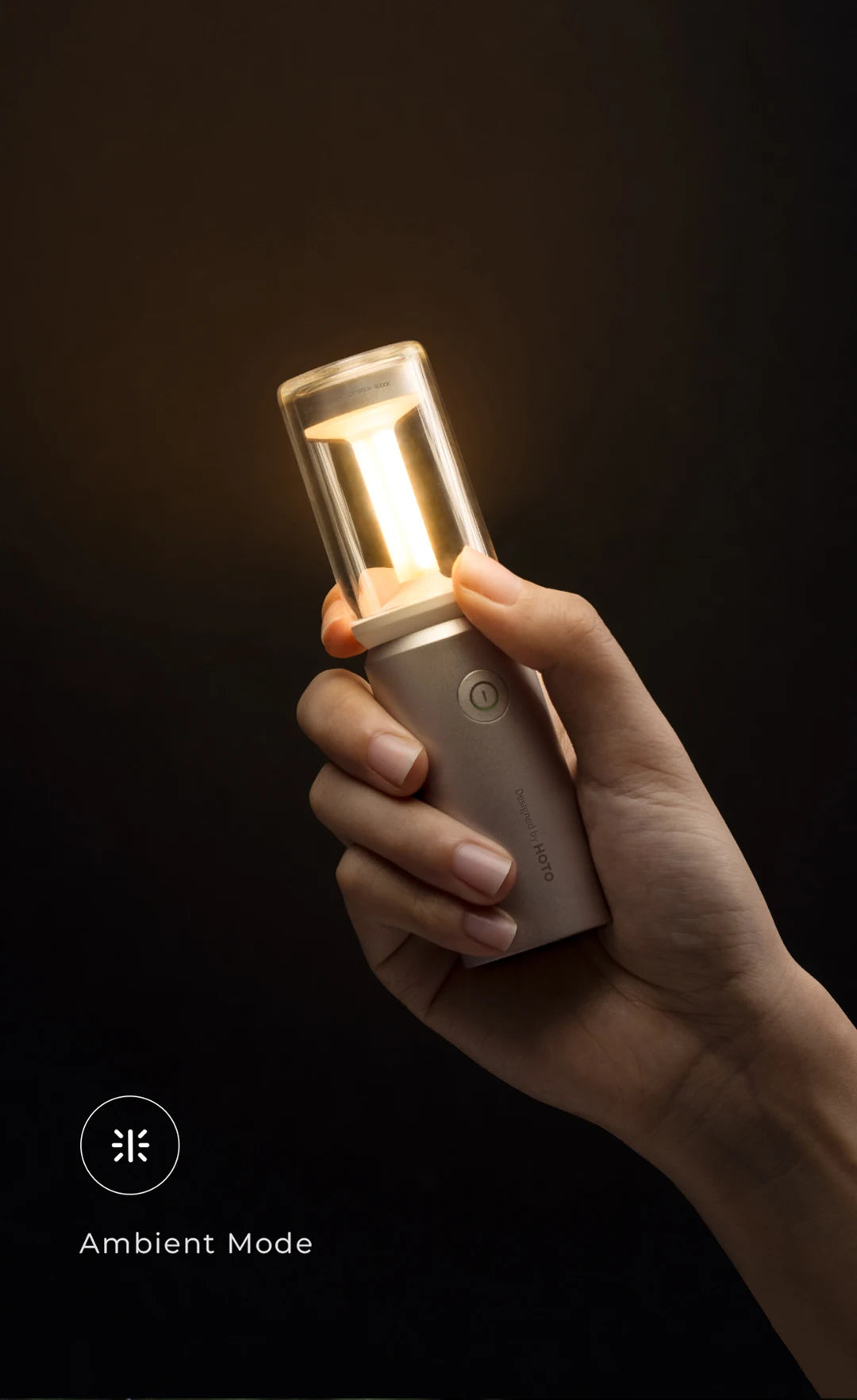 HOTO Rechargeable Camping Light – Waterproof Flashlight & Lantern with 3 Modes, Mini Outdoor Hanging Tent Lamp