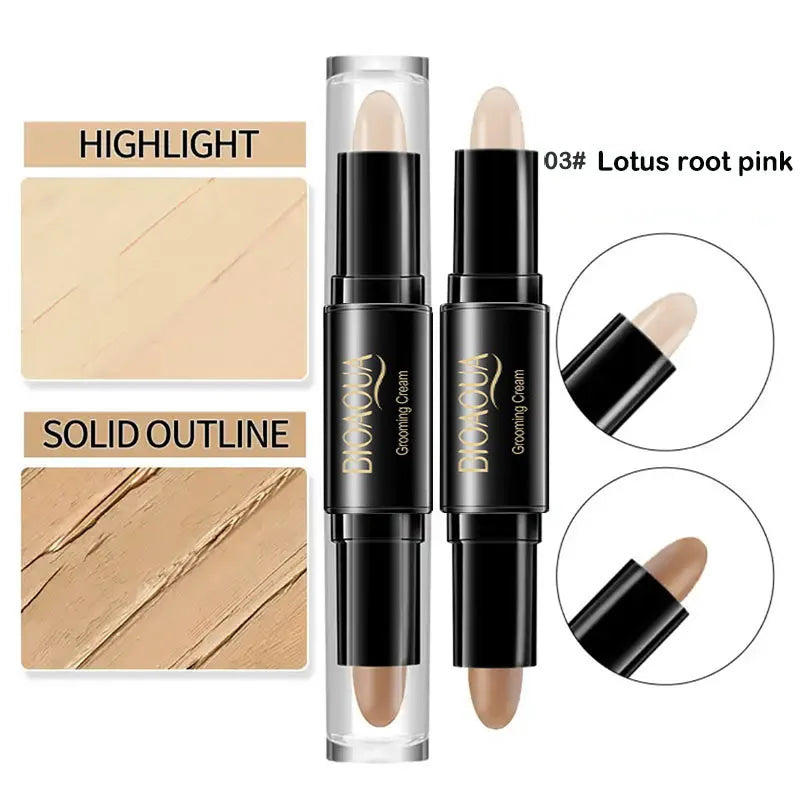 Professional Makeup Base Foundation Cream – Full-Coverage Concealer & Contouring Bronzer for Women