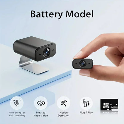 Mini WiFi Wireless Home Security Camera – Mobile Remote, Indoor Plug-In, HD, Multi-Scenario Use