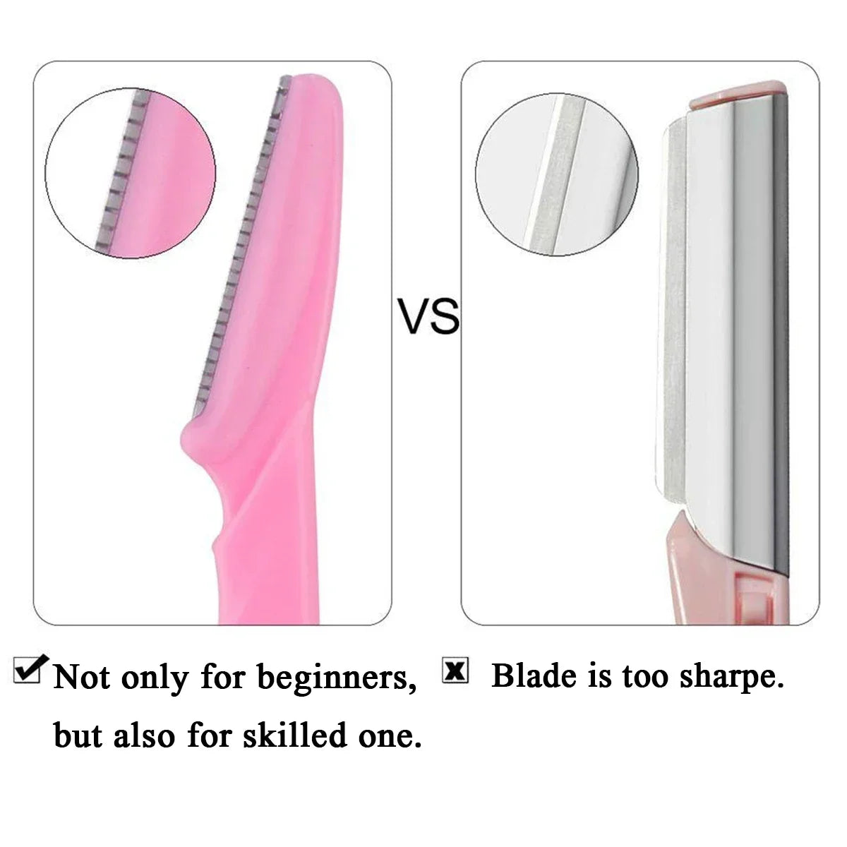 10/30/40PCS Eyebrow & Facial Razor for Women – Multipurpose Dermaplaning Exfoliating Tool with Precision Safety Cover, Beauty Grooming