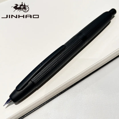 JINHAO Metal Fountain Pen – 10 Brand New Retractable Fine Nibs with Ink Converter