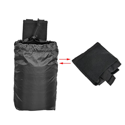 Tactical Dump Pouch – Foldable MOLLE Cummerbund Magazine Pouch, Mil-Grade Elastic Ultra-Light Roll-Up Drop Soft MAG Pouches