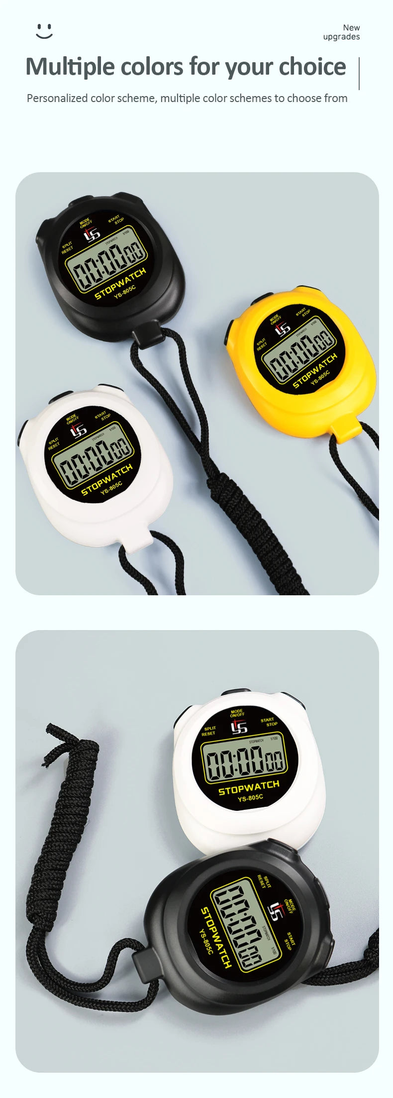 Professional Digital Pocket Stopwatch – Handheld Chronometer Timer with 0.01s Precision for Outdoor Sports & Training
