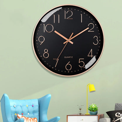 8-Inch Silent Digital Wall Clock – Minimalist Quartz Cubic Clock for Home Decoration