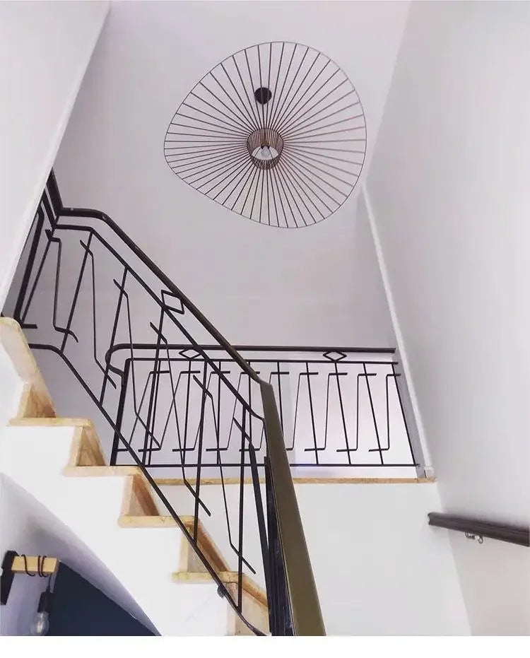 Italian Cross-Border Nordic Straw Hat Fabric Lamp — Modern Designer Art Lamp for Restaurant & Living Bedroom