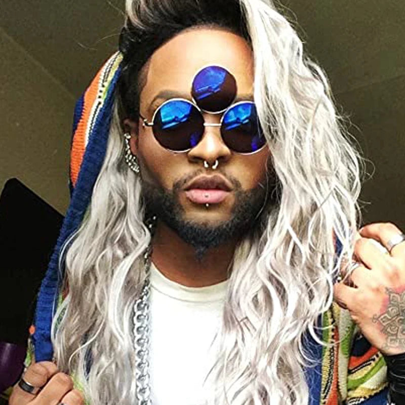 New Third Eye Round Sunglasses: Reflective Mirrored Black Holiday Sun Glasses for Women/Men - UV400 Protection, Three Lenses Eyewear Shades