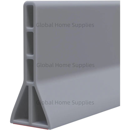 Upgraded 4” / 10cm Collapsible Shower Threshold Water Dam – Bathroom Barrier for Dry & Wet Separation