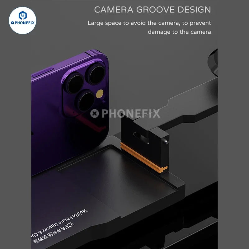 iFixes iCF6 Mobile Phone Screen Opening Fixture — Portable Adjustable LCD Clamp with Strong Suction Cup