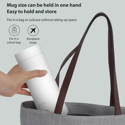 400ml Portable Electric Kettle — 220V Travel Tea, Coffee, Milk Boiler with Keep Warm Function for Kitchen