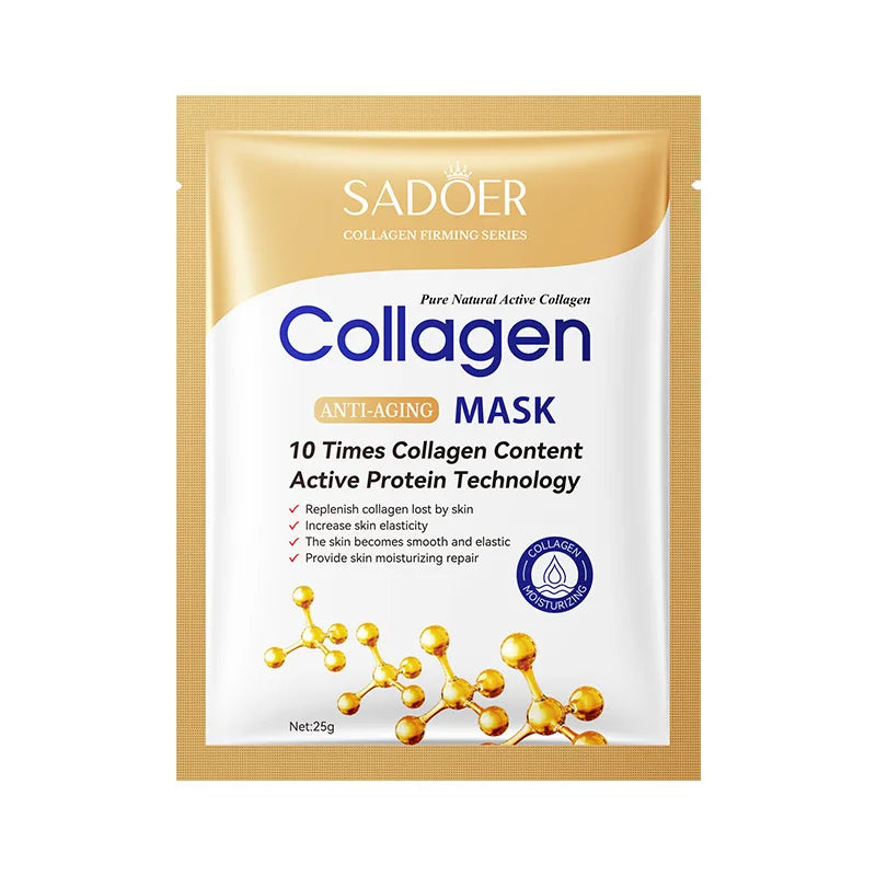 Bio Collagen Face Mask – 20/10/5PCs Shrink Pores, Deep Hydrating Overnight Mask for Moisturizing, Brightening & Skin Care