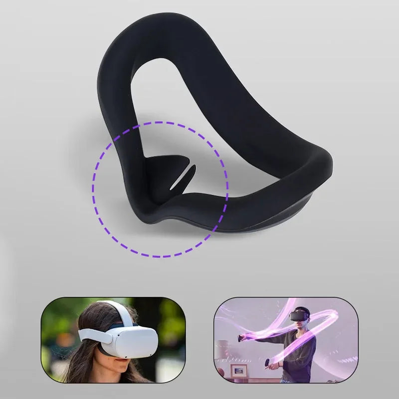 Replacement Face Pad Cushion & Bracket for Oculus Quest 2 – VR Headset Eye Cover Protective Mat Accessories