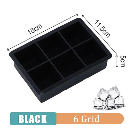 Silicone Ice Cube Maker with Lid - 4/6/8/15 Grid Ice Tray for Bar & Household Use, Ice Ball & Cube Mold