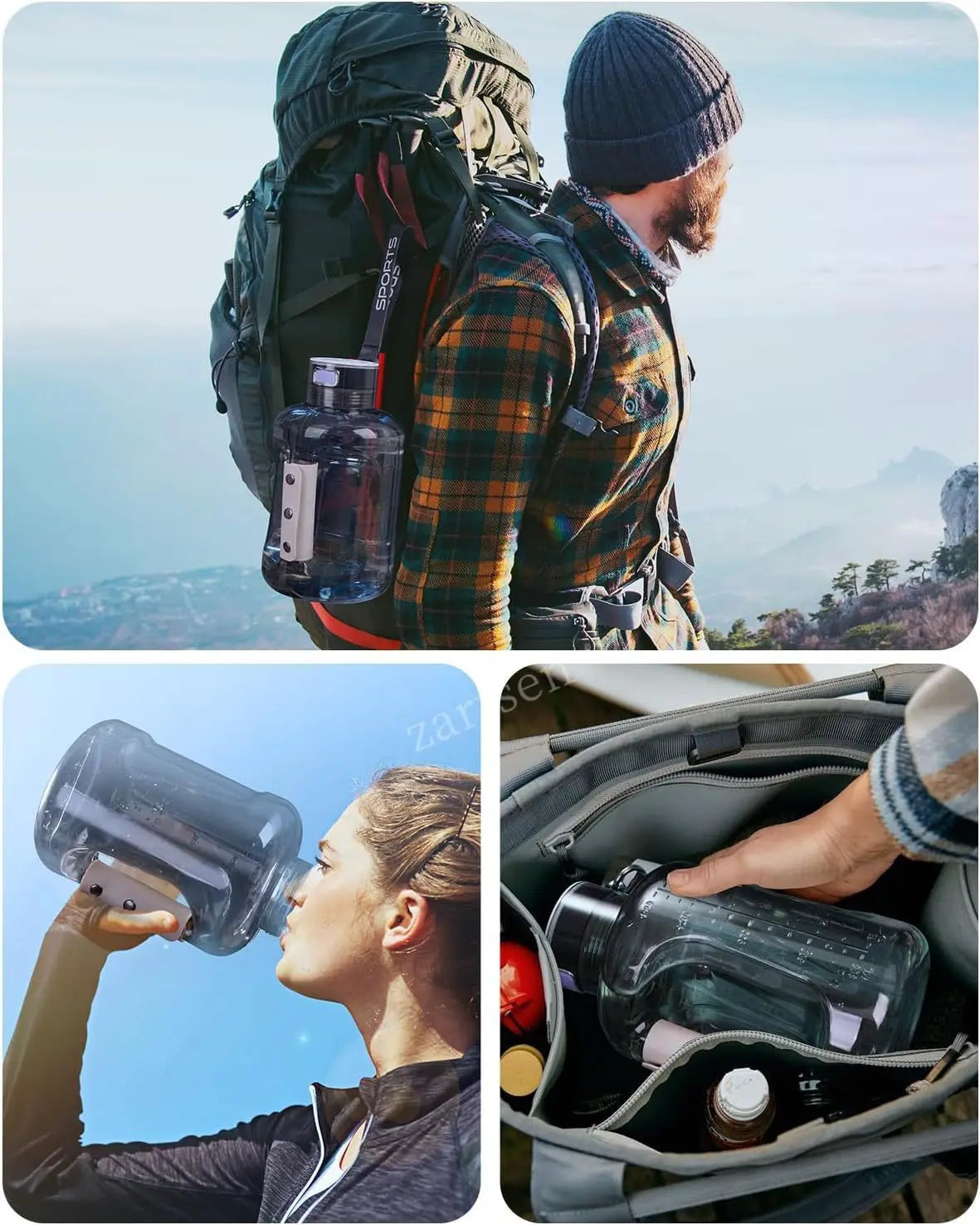 1.5L Hydrogen Water Bottle - Portable Sports Bottle with Rich Molecular Hydrogen Water Generator