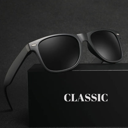 Classic Square Sunglasses – Men & Women UV400 Driving, Fishing & Sports Eyewear