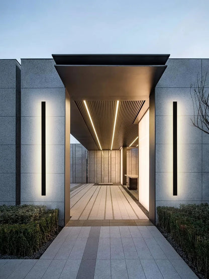 Waterproof Outdoor Wall Light – LED Garden Lamp, Modern Nordic Style for Living Room & TV Background, IP65, 110/220V Wall Washer