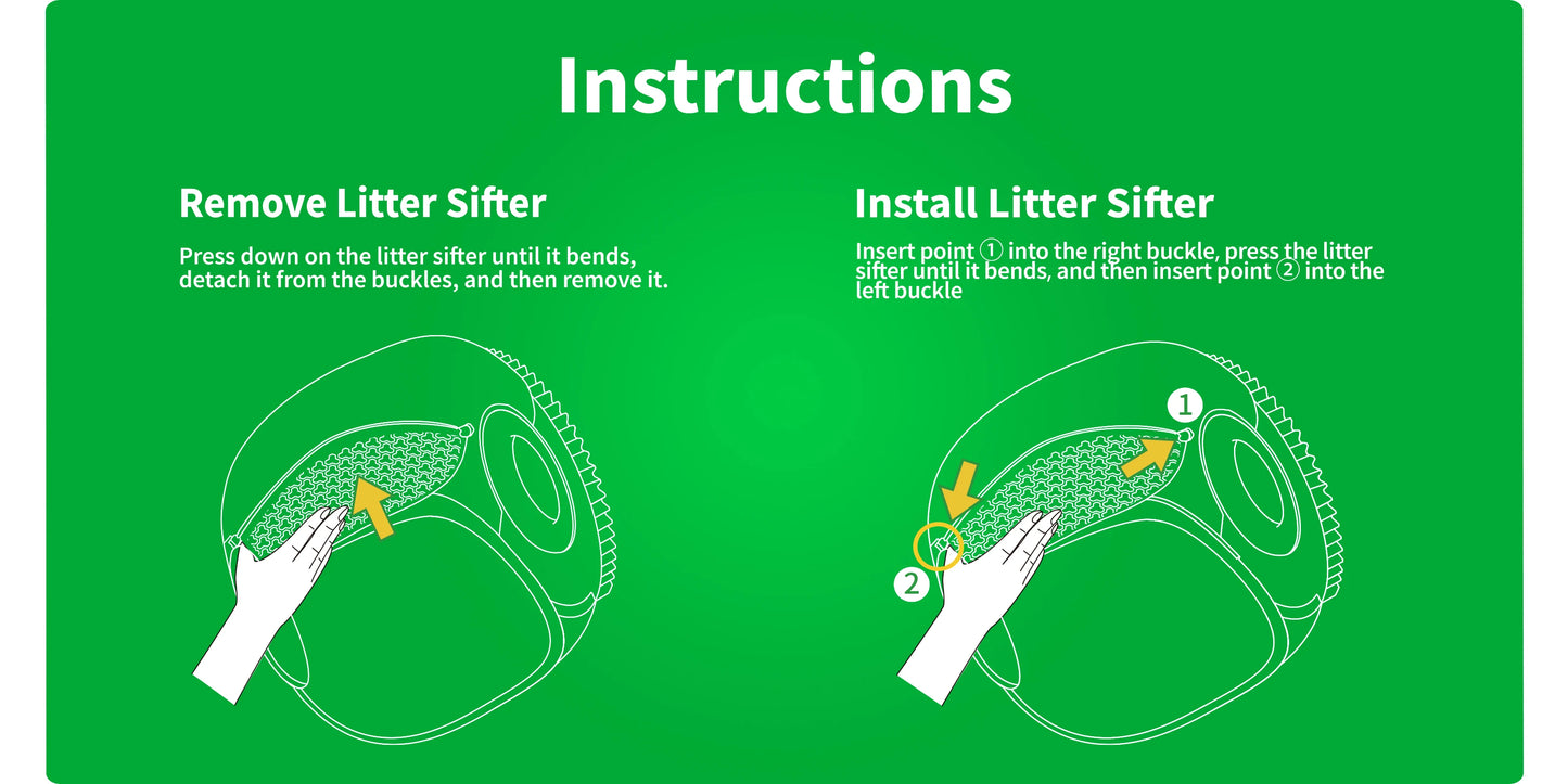 Original PETKIT Magnetic Cat Litter Remover Set – Accessory for PURAMAX 2 & PUROBOT MAX PRO Smart Cat Toilets