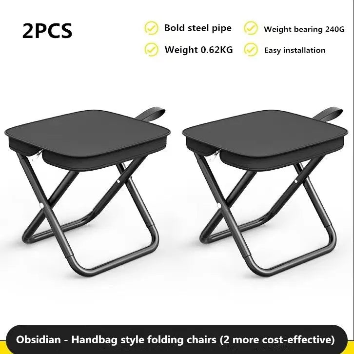Portable Multifunctional Outdoor Picnic Camping Folding Chair – Ultra-Light Fishing Stool, Travel Stool & Accessories