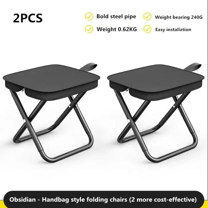 Portable Multifunctional Outdoor Picnic Camping Folding Chair – Ultra-Light Fishing Stool, Travel Stool & Accessories
