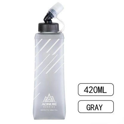 AONIJIE Soft Flask Water Bottle — 250ml/500ml Folding, Collapsible, TPU BPA-Free for Running Hydration Packs, Waist Bags & Vests (SD09/SD10)