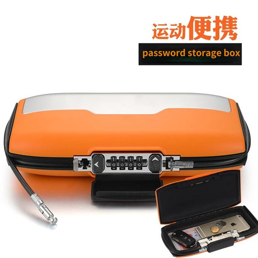 Portable Safe Case with 4-Digit Combination Lock – Hidden Security Storage Box for Outdoor, Camping, Hiking, Sports & Gym